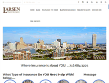 Tablet Screenshot of larseninsurance.com